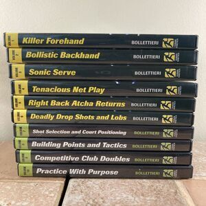 Bolletieri Tennis DVD Collection COMPLETE Discs 1-10